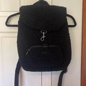 New black ugh shearling backpack